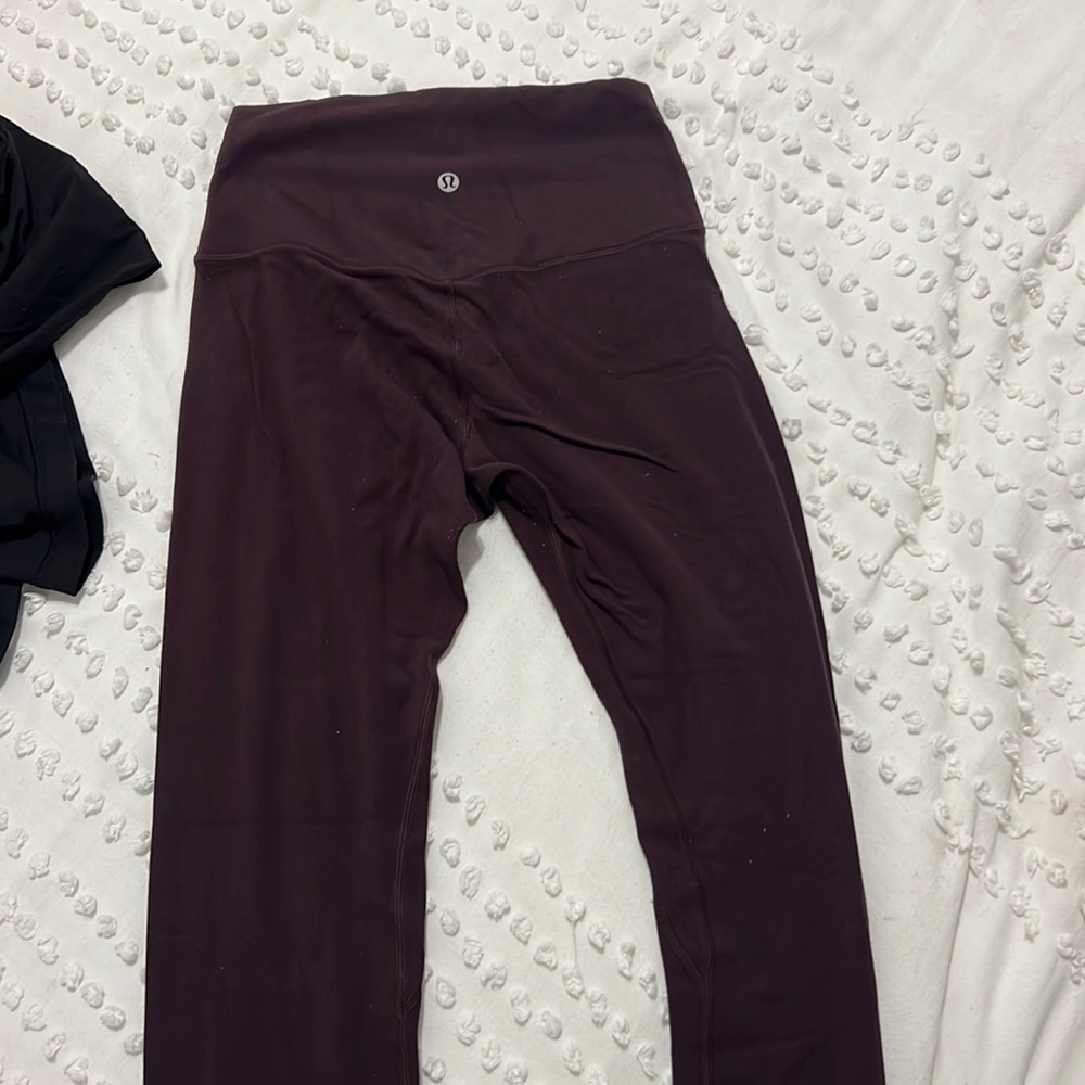 Maroon Lulu Align Leggings